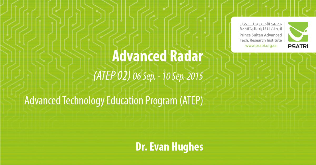 Advanced Radar (ATEP 02) 06 Sep. - 10 Sep. 2015